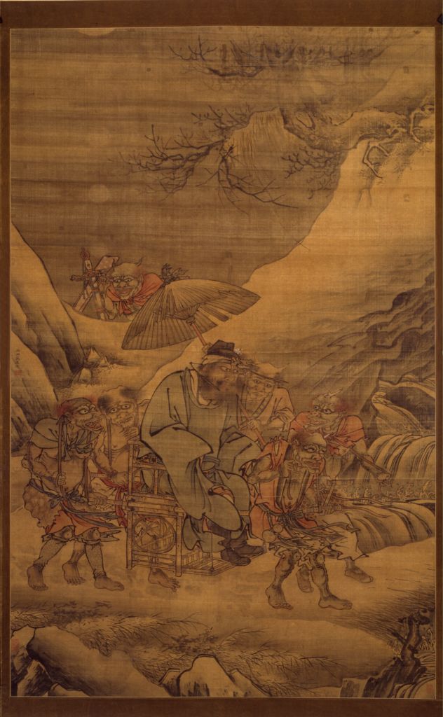 图片[1]-Picture axis of Dai Jin Zhong Kui’s night tour-China Archive